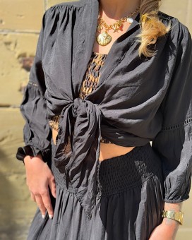 Gilet MARIA noir Laraethnics 3