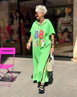 Robe sweat WOODY verte BANDITAS 1