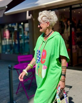 Robe sweat WOODY verte BANDITAS 2