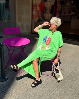 Robe sweat WOODY verte BANDITAS 5