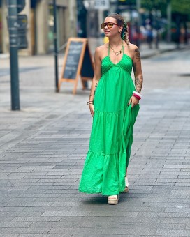 Robe JULIA verte 1
