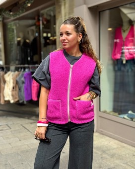 Gilet LUCIEN rose 4