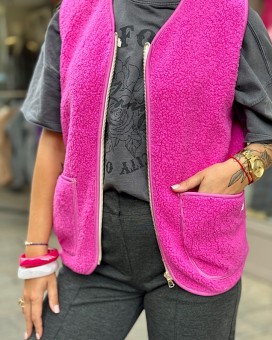 Gilet LUCIEN rose 2