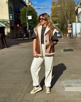 Pantalon FRANCE mom - Boutique La Chamade