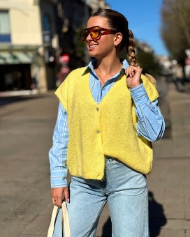 Pull Madeleine fushia Marie Ile De Ré - Boutique La Chamade - Brive