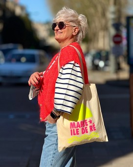 Pull Madeleine corail Marie Ile De Ré - Boutique La Chamade - Brive