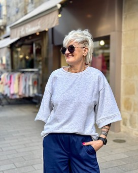 Sweat ICONIC gris - Boutique La Chamade