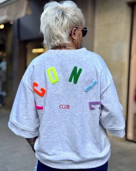 Sweat ICONIC gris - Boutique La Chamade
