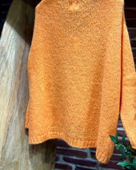 Pull AUDREY orange Marie Ile De Ré - Boutique La Chamade - Brive