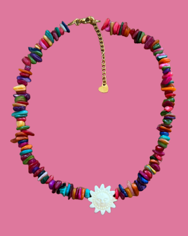 Choker SUNLLY jaune - Boutique La Chamade