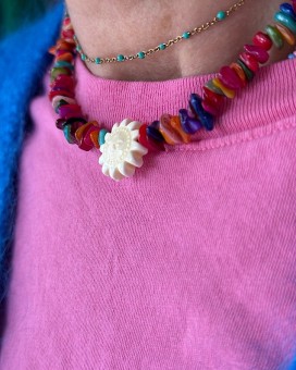 Choker SUNLLY jaune - Boutique La Chamade