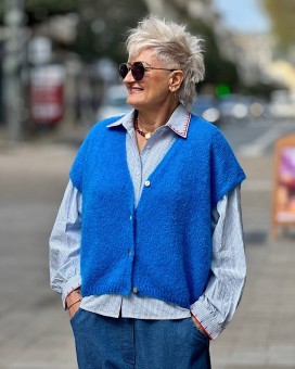 Pull Madeleine bleu Marie Ile De Ré - Boutique La Chamade - Brive