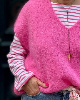 Pull Mélodie rose Marie Ile De Ré - Boutique La Chamade - Brive