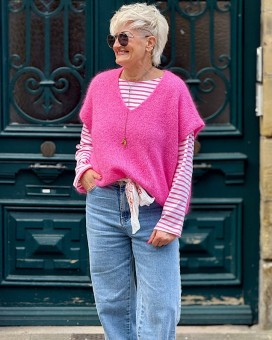 Pull Mélodie rose Marie Ile De Ré - Boutique La Chamade - Brive