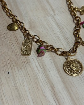 Collier SUNLLY rose - Boutique La Chamade