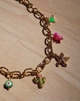 Collier SUNLLY rosygreen - Boutique La Chamade