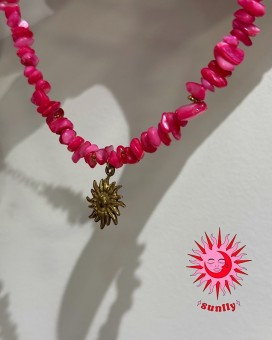 Choker SUNLLY rosa - Boutique La Chamade