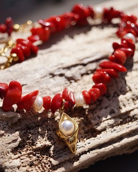 Choker SUNLLY nacre - Boutique La Chamade