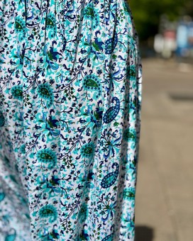 Robe CORALIE lagon - LARAETHNICS - Boutique La Chamade - Brive