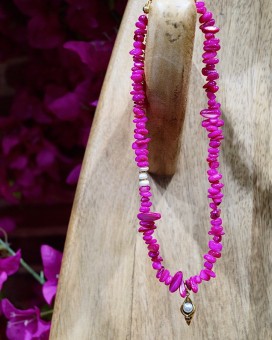 Choker SUNLLY nacre pink - Boutique La Chamade
