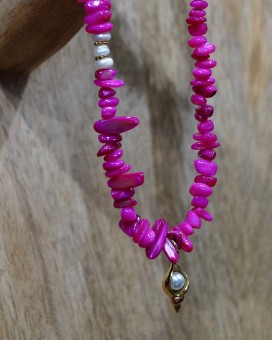 Choker SUNLLY nacre pink - Boutique La Chamade