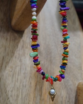 Choker SUNLLY nacre colors - Boutique La Chamade