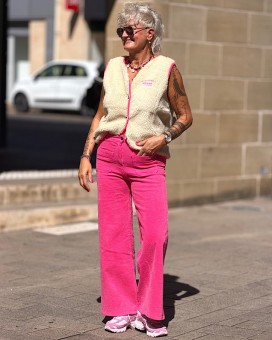 Gilet OCTAVE2 rose Marie Ile De Ré - Boutique La Chamade - Brive