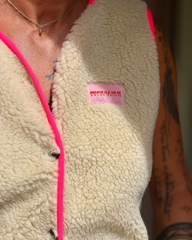 Gilet OCTAVE2 rose Marie Ile De Ré - Boutique La Chamade - Brive
