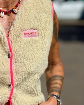 Gilet OCTAVE2 rose Marie Ile De Ré - Boutique La Chamade - Brive