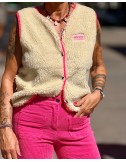 Gilet OCTAVE2 rose Marie Ile De Ré - Boutique La Chamade - Brive