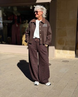 Jogging leo choco - Boutique La Chamade à Brive