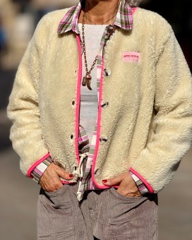 Blouson TEDDY rose Marie Ile De Ré - Boutique La Chamade - Brive