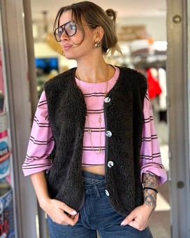 Gilet OCTAVE chocolat Marie Ile De Ré - Boutique La Chamade - Brive