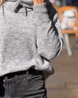 Pull ICHI Sage - Boutique La Chamade
