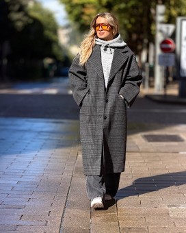 Manteau EMMALU ICHI- Boutique La Chamade - Brive