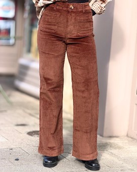 Pantalon FAUVE velours F.A.M - La Chamade Brive