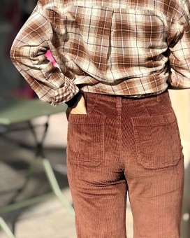 Pantalon FAUVE velours F.A.M - La Chamade Brive