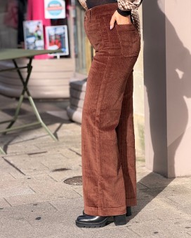 Pantalon FAUVE velours F.A.M - La Chamade Brive