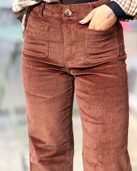 Pantalon FAUVE velours F.A.M - La Chamade Brive