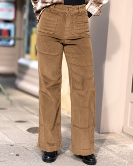 Pantalon FAUVE velours F.A.M - La Chamade Brive