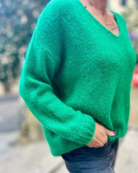 Pull AUDREY vert Marie Ile De Ré 2